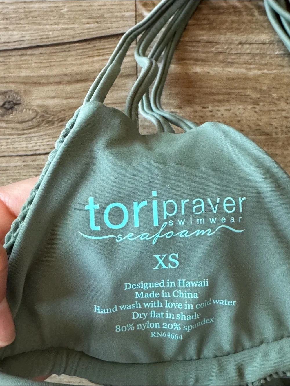 Tori praver swim too green smocked six eXS